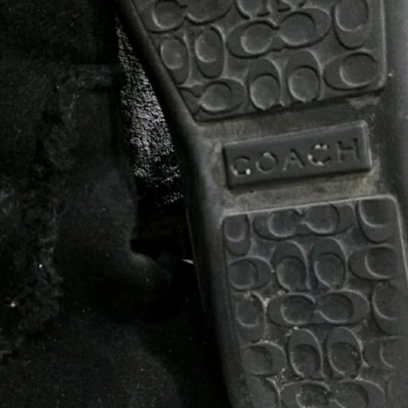 Coach black suede boots size 7 - Picture 7 of 8